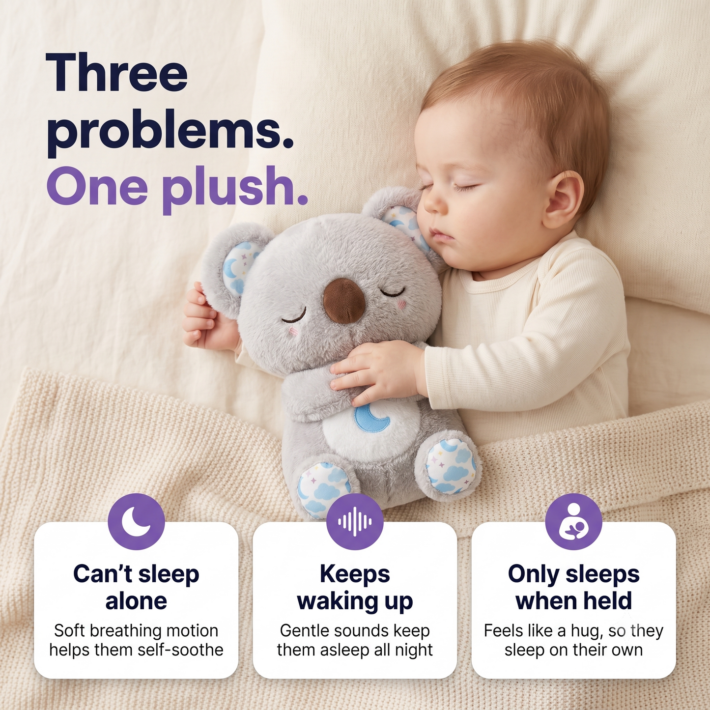 Breathing Koala Plush – Baby Sleep Soother That Settles Them Through the Night